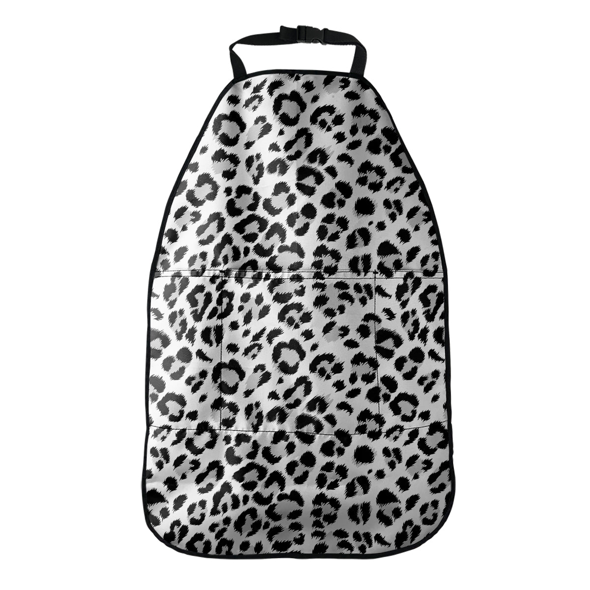 White Leopard Print Car Seat Organizers