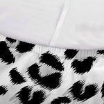White Leopard Print Sofa Cover