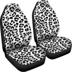 White Leopard Print Universal Fit Car Seat Covers