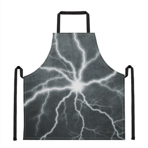 White Lightning Print Apron