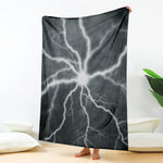 White Lightning Print Blanket