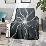 White Lightning Print Blanket