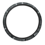 White Lightning Print Car Steering Wheel Cover