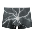 White Lightning Print Men's Boxer Briefs