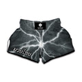 White Lightning Print Muay Thai Boxing Shorts