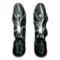 White Lightning Print Muay Thai Shin Guards