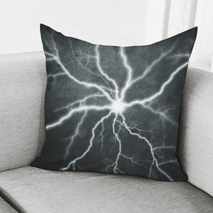 White Lightning Print Pillow Cover