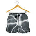 White Lightning Print Women's Shorts