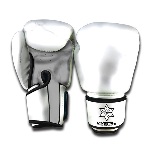 White Marble Print Boxing Gloves