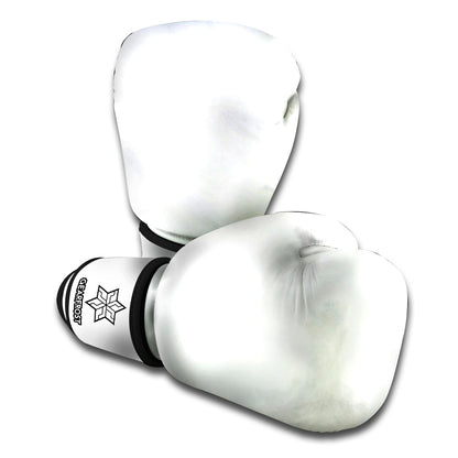 White Marble Print Boxing Gloves