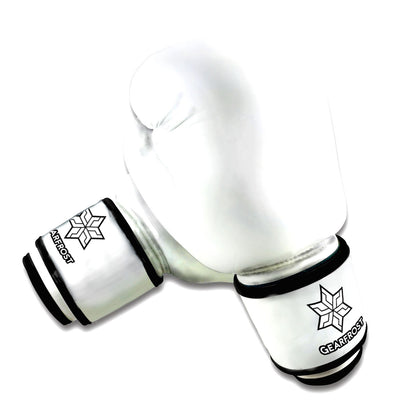 White Marble Print Boxing Gloves