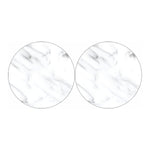 White Marble Print Car Coasters