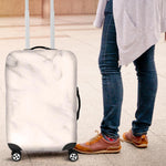 White Marble Print Luggage Cover GearFrost