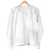 White Marble Print Men's Crewneck Sweatshirt GearFrost