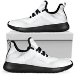 White Marble Print Mesh Knit Shoes GearFrost