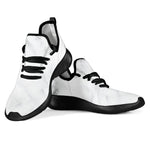 White Marble Print Mesh Knit Shoes GearFrost