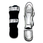 White Marble Print Muay Thai Shin Guard