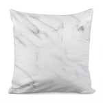 White Marble Print Pillow Cover