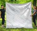 White Marble Print Quilt