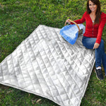 White Marble Print Quilt