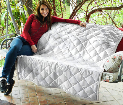 White Marble Print Quilt