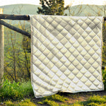 White Marble Print Quilt