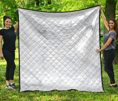 White Marble Print Quilt