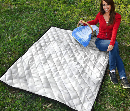 White Marble Print Quilt