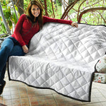 White Marble Print Quilt