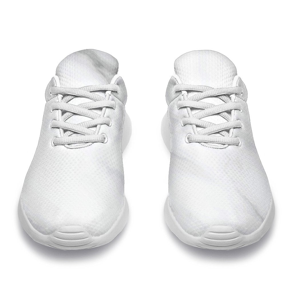 White Marble Print Sport Shoes GearFrost