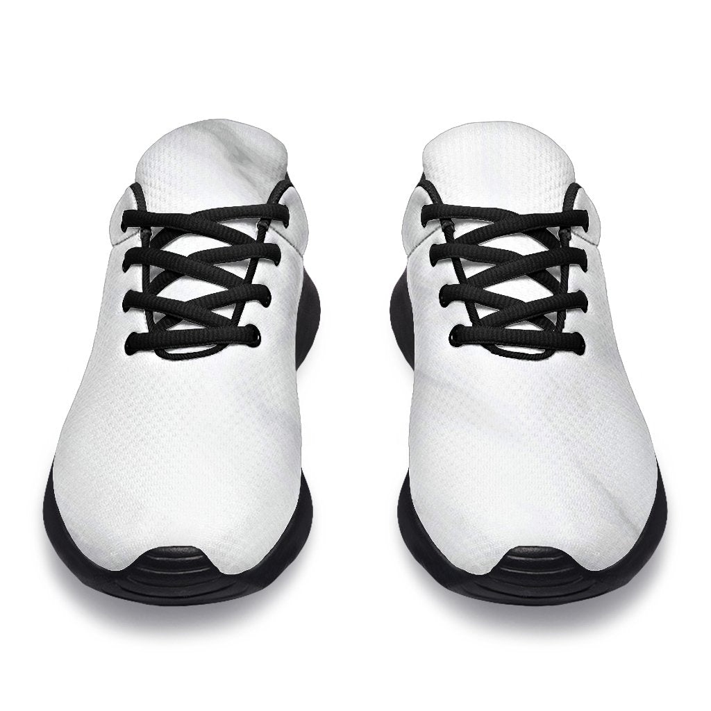 White Marble Print Sport Shoes GearFrost