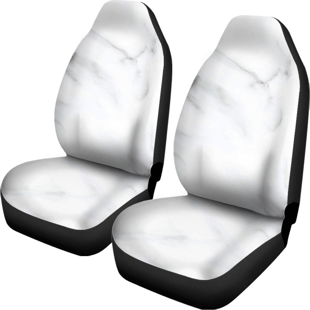 White Marble Print Universal Fit Car Seat Covers