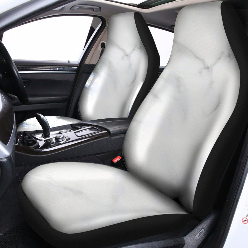 White Marble Print Universal Fit Car Seat Covers