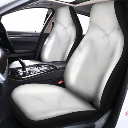 White Marble Print Universal Fit Car Seat Covers