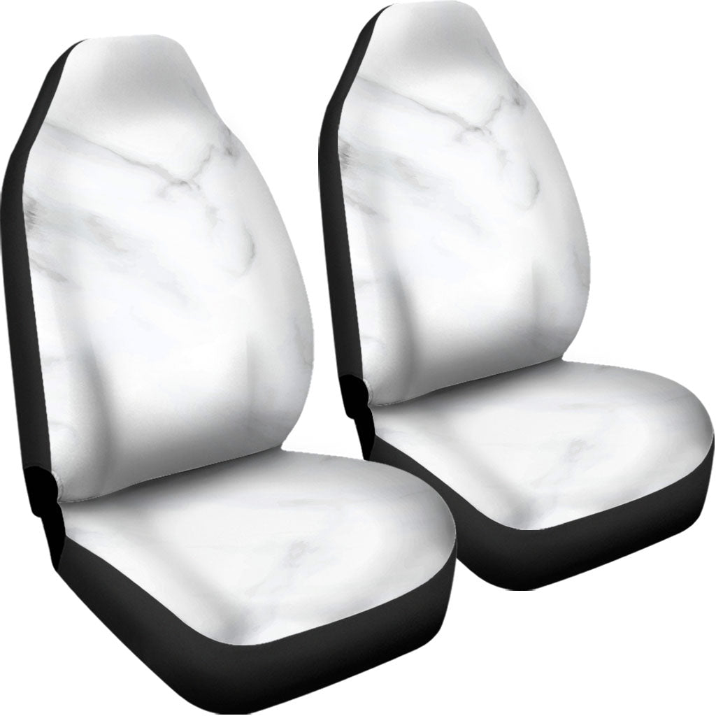 White Marble Print Universal Fit Car Seat Covers