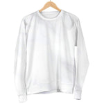 White Marble Print Women's Crewneck Sweatshirt GearFrost