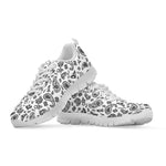 White Paisley Bandana Pattern Print White Sneakers