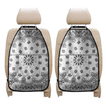 White Paisley Bandana Print Car Seat Organizers
