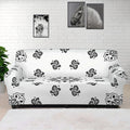 White Paisley Bandana Print Sofa Cover