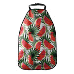 White Palm Leaf Watermelon Pattern Print Car Seat Organizers
