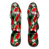 White Palm Leaf Watermelon Pattern Print Muay Thai Shin Guard