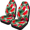 White Palm Leaf Watermelon Pattern Print Universal Fit Car Seat Covers