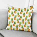 White Pineapple Pattern Print Pillow Cover