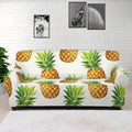 White Pineapple Pattern Print Sofa Cover