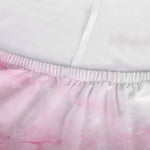 White Pink Marble Print Sofa Cover