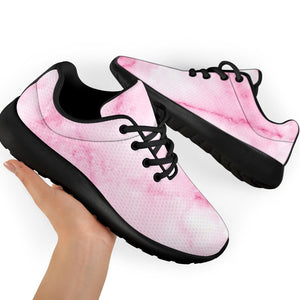 White Pink Marble Print Sport Shoes GearFrost