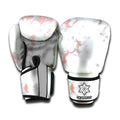 White Rose Gold Marble Print Boxing Gloves