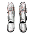 White Rose Gold Marble Print Muay Thai Shin Guards