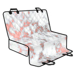 White Rose Gold Marble Print Pet Car Back Seat Cover