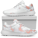 White Rose Gold Marble Print Sport Shoes GearFrost